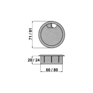 PASSE CABLES PLASTIQUE