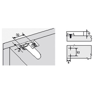 PLATINE DE FIXATION POUR AMORTISSEUR