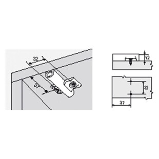 PLATINE DE FIXATION POUR AMORTISSEUR