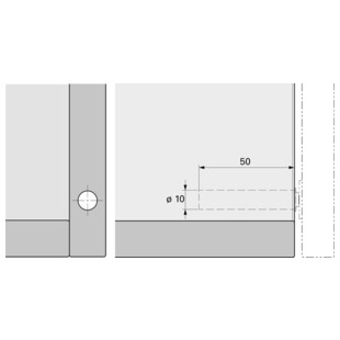 LOQUETEAU POUSSE LACHE A ENCASTRER MAGNETIQUE