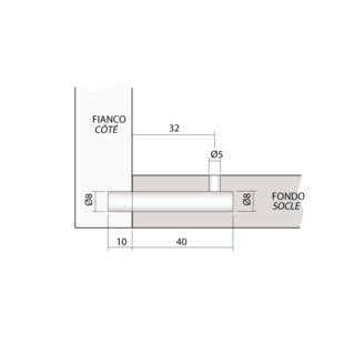 GOUJON D’ASSEMBLAGE BLU