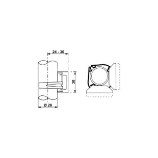 CLIPS POUR PLINTHES HT 28