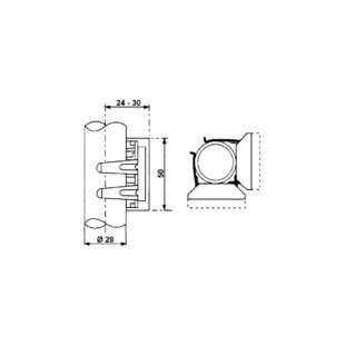 CLIPS POUR PLINTHES HT 50