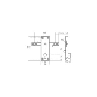 SERRURE GARAGE 2 POINTS