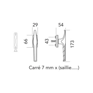 POIGNEE ENTREBAILLEUR