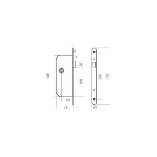 SERRURE A LARDER BDC MONOMAX NF