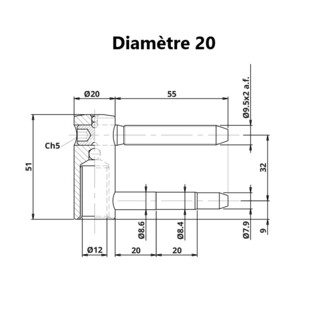 EXACTA | FEMELLE REGLABLE