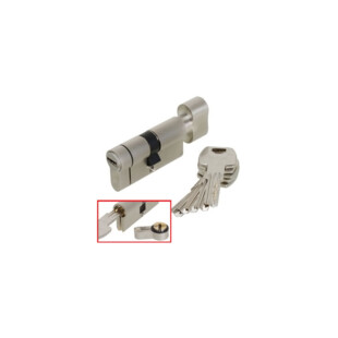 CYLINDRE A BOUTON F6 S+ -ANTI-ARRACHEMENT