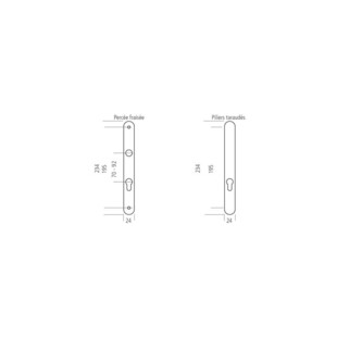 PLAQUE BORGNE ETROITE