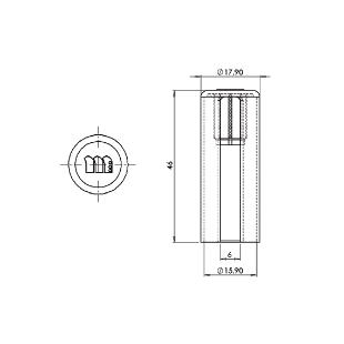 BOUCHON POUR PAUMELLE UNIVERSELLE 6055
