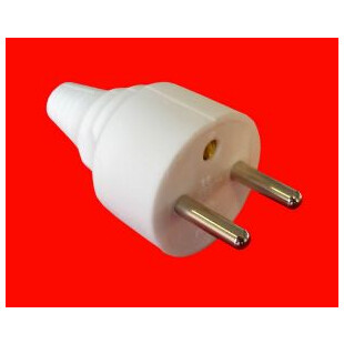 FICHE MALE   16A 2P+T BLANC