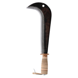 SERPE ITALIENNE 28 CM MANCHE CUIR