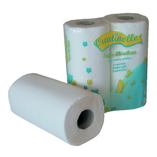 ROULEAU ESSUIE-TOUT MENAGER 100% PURE OUATE BLANCHE