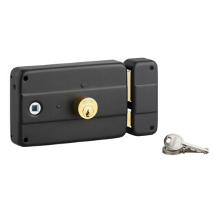 SERRURE EN APPLIQUE A CYLINDRE ROND