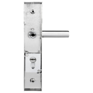 POIGNEE DE SECURITE BC ENTR195MM AXE70 MM C7 ZAMACK FINIT NICKEL SATINE LOK70