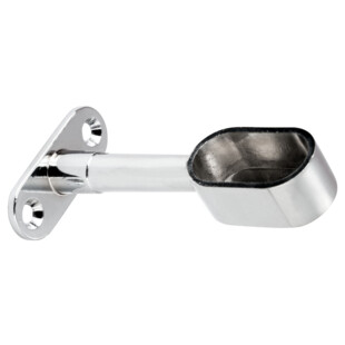 SUPPORT DE TUBE OVALE DIAM30X15 MM ZAMACK