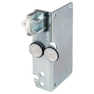 KIT DE GALETS PLAST LOK87 POUR RAILS DE PORTE MAXI 40KG+BUTEE D'AMORTISSEMENT