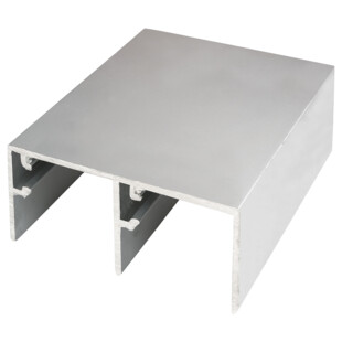 RAILS DE GUIDAGE ALUMINIUM 2000X80X40 LOK88 HAUT POUR KIT DE GALETS LOK87