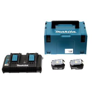 PACK ENERGIE LI-ION 18V 2X5AH + CHARGEUR DOUBLE DC18RD