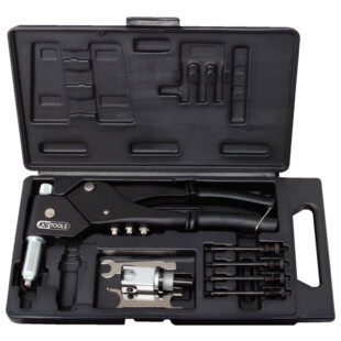 PINCES A RIVETS, ECROUS AVEUGLES (INSERT) ET CHEVILLES TETE PIVOTANTE (COFFRET)