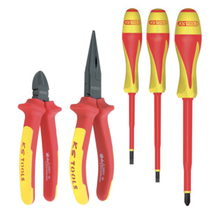 PINCE ERGOTORQUE ET TOURNEVIS ISOLES ULTIMATE® (JEU DE 5)