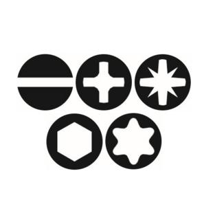 EMBOUTS DE VISSAGE A CODE COULEUR TORSIONPOWER® 1/4''(JEU DE 15)