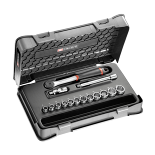 COFFRET DOUILLES 3/8" 12 PANS J.161B (15 PIECES)