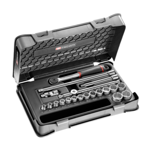 COFFRET DOUILLES 3/8' 12 PANS J.161B (20 PIECES)