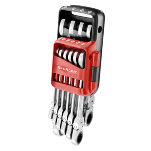 CLE MIXTE A CLIQUET ARTICULEE 467BF 8 A 19 MM (JEU DE 10)