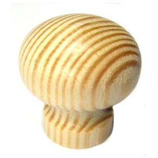 BOUTON BOMBE PIN NATUREL 35 MM