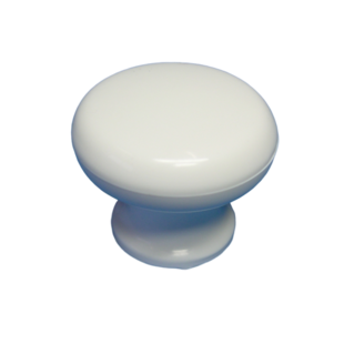 BOUTON PLASTIQUE BLANC 30 MM