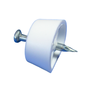 TAQUET CLOU PLASTIQUE BLANC