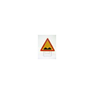 TRIANGLE SIGNALISATION DANGER TYPE AK AVEC PIED SOLIDAIRE