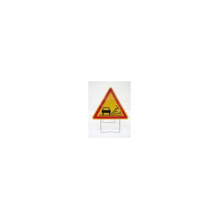 TRIANGLE SIGNALISATION DANGER TYPE AK AVEC PIED SOLIDAIRE