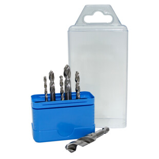 FORET HSS COURT QUEUE 6 PANS 3 A 10 MM (COFFRET DE 6)