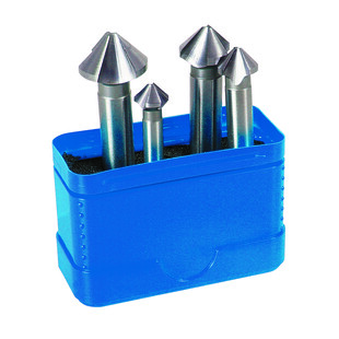 FRAISE A CHANFREINER HSS-E 90° 3 COUPES (JEU DE 4)