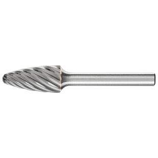 FRAISE LIME CARBURE OGIVE A BOUT ARRONDI RBF DENTURE ''INOX''