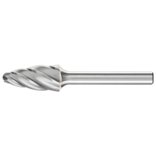 FRAISE LIME CARBURE OGIVE A BOUT ARRONDI RBF DENTURE ''ALU''