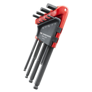 CLE MALE TETE SPHERIQUE SUR ETUI (JEU DE 9)