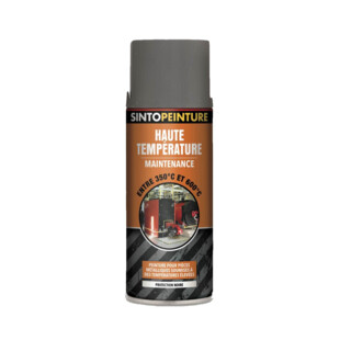 PEINTURE HAUTE TEMPERATURE 600°C NOIR MAT