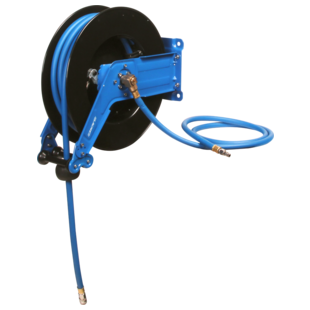 ENROULEUR AUTOMATIQUE DE TUYAU D'AIR A TAMBOUR OUVERT GROS DEBIT