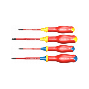 TOURNEVIS PROTWIST BORNEO ISOLE 1000V POUR EMREINTES MIXTES  (JEU DE 4)