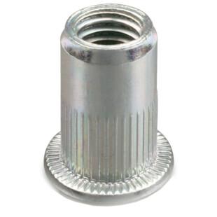 ECROU A SERTIR AVEUGLE ACIER TETE PLATE GOFIX ACPC (BOITE CARTON)