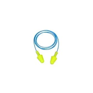 BOUCHONS D'OREILLE A TIGE 3M ™ E-A-R™ FLEXIBLE FIT HA AVEC CORDELETTE JAUNE/BLEU
