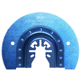 LAME DE SCIE SEGMENT MOYEU DEPORTE BI-METAL BOIS METAL 87MM