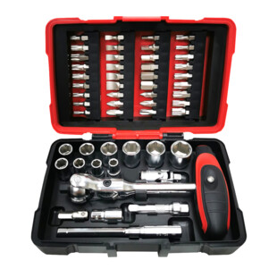 Coffret ULTIMATE 1/4'' avec cliquet MODIFIX (52 PIECES)