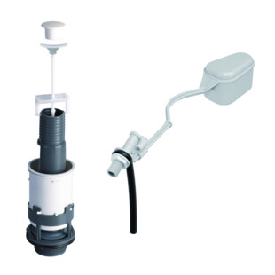 ENSEMBLE MECANISME TIRETTE BLANCHE MX + ROB LEVIER F12