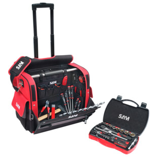 TROLLEY TEXTILE 33 L AVEC 100 OUTILS DE MAINTENANCE