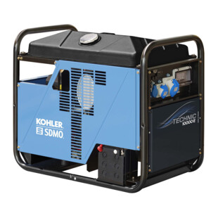 GROUPE ELECTROGENE ESSENCE CHANTIER MOTEUR KOHLER 10.3 KW REGULE AVR STAGE V