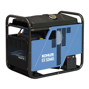 GROUPE ELECTROGENE ESSENCE TRIPASE CHANTIER MOTEUR KOHLER 14.4 KVA STAGE V